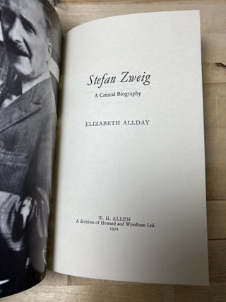 Stefan Zweig | A Critical Biography