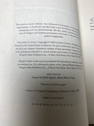 Lord Byron's Novel | The Evening Land