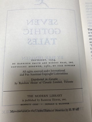 Seven Gothic Tales