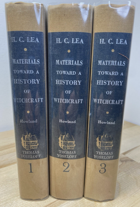 Item #140 Materials Toward A History Of Witchcraft Vols. 1-3. H. C Lea