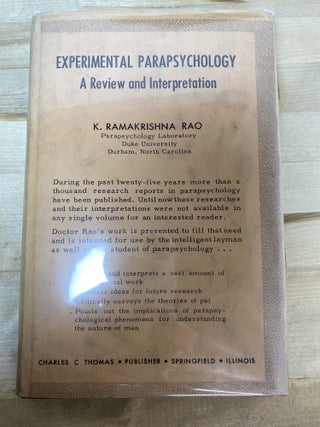 Item #2 Experimental Parapsychology. Ramakrishna K. Rao