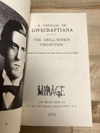 A Catalog of Lovecraftiana