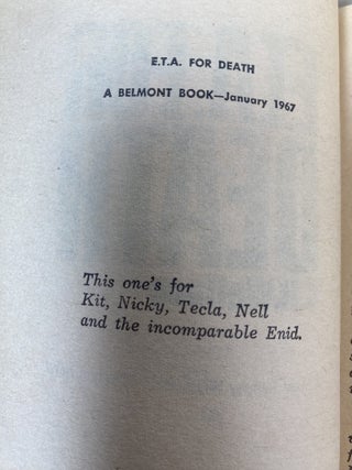 E.T.A. For Death