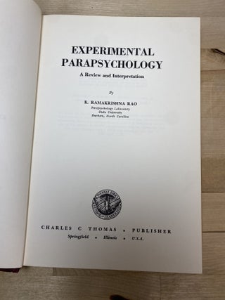 Experimental Parapsychology