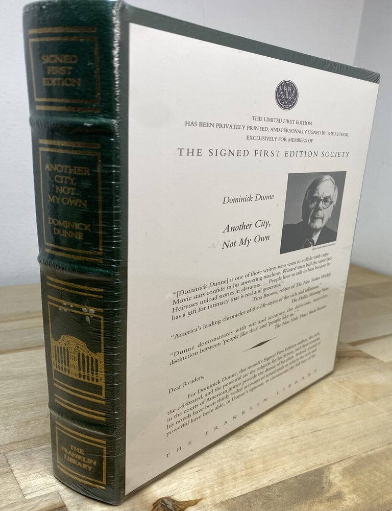 Item #333 Another City, Not My Own. Dominick Dunne.