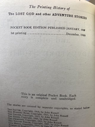 The Lost God & Other Adventure Stories