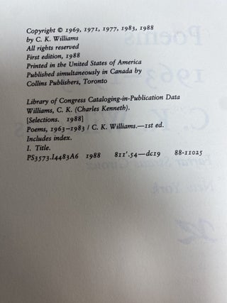 Poems 1963-1983