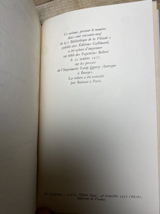 Oeuvres Romanesques Vol. 1