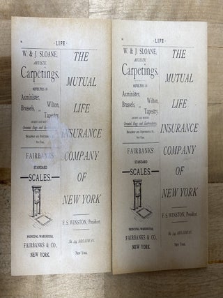 Life. Vol. I, No. 1. January 4, 1883. Miniature Facsimile Edition. (Pair)
