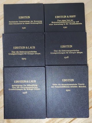 Item #486 ALBERT EINSTEIN &mdash; EARLY SCIENTIFIC CORPUS (1902&ndash;1910) - Six Extracted and...