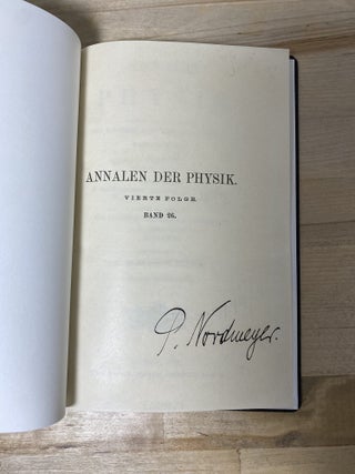 ALBERT EINSTEIN &mdash; EARLY SCIENTIFIC CORPUS (1902&ndash;1910) - Six Extracted and Individually Bound Original Papers from Annalen der Physik