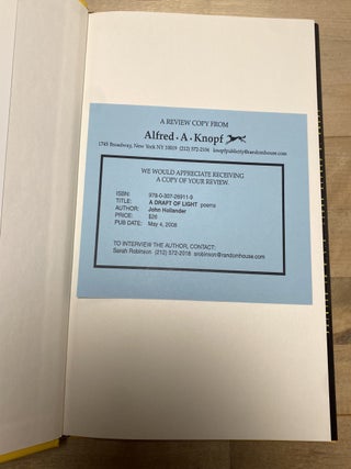 A Draft of Light Poems
