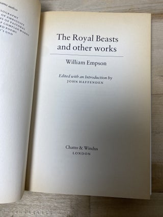 The Royal Beasts and Other Works