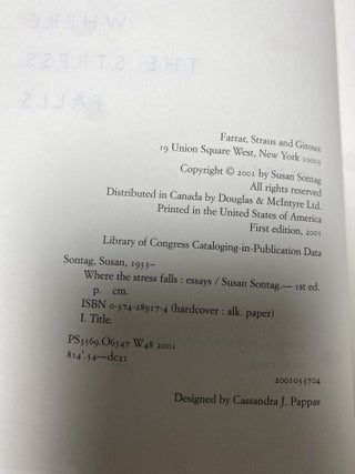 Where the Stress Falls Essays