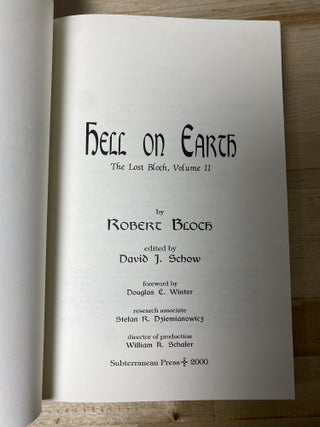 Hell on Earth. The Lost Bloch Volume Two