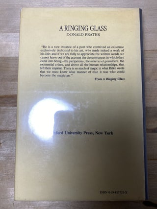 A Ringing Glass: The Life of Rainer Maria Rilke