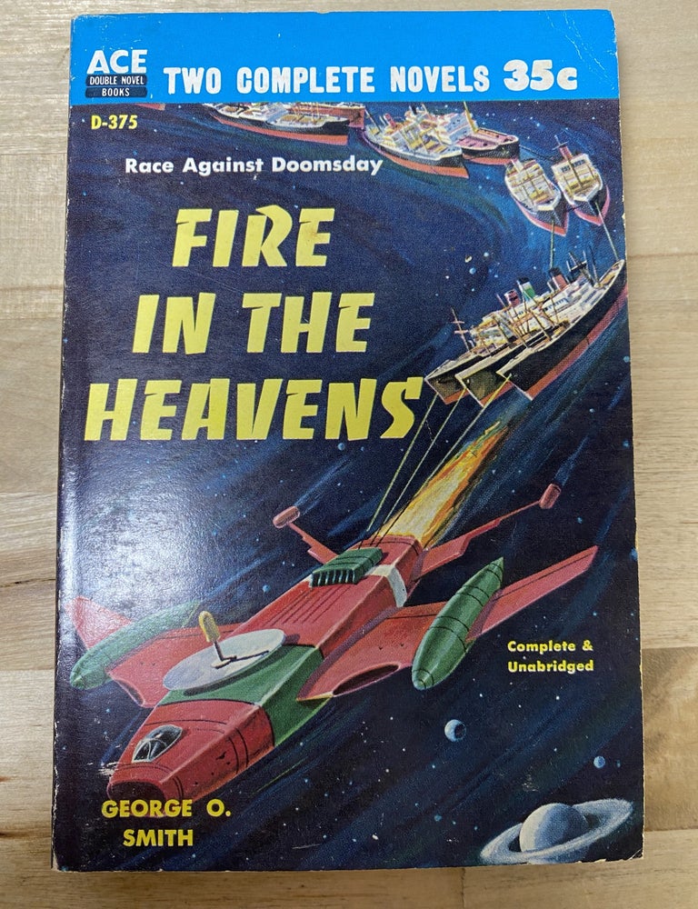 Item #793 Masters of Revolution; Fire in the Heavens. Damon Knight, George O. Smith.
