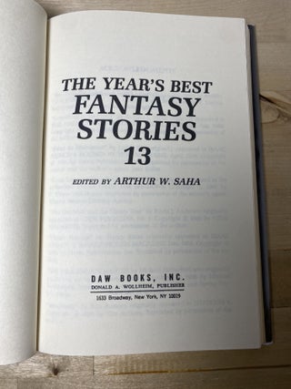 The Year's Best Fantasy Stories: 13
