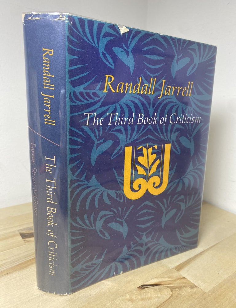 Item #903 The Third Book of Criticism. Randall Jarrell.