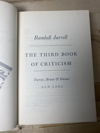 The Third Book of Criticism